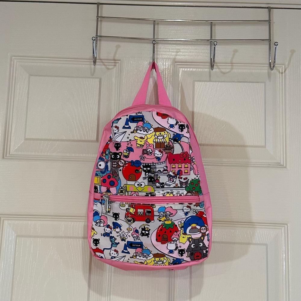 Sanrio Hello Kitty and Friends Pink Mini Backpack All Over Print Character Bag